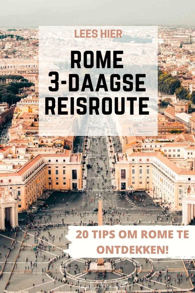 Rome 3 daagse reisroute pin I