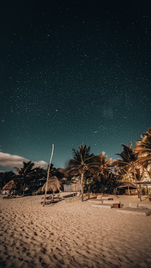Tulum at night