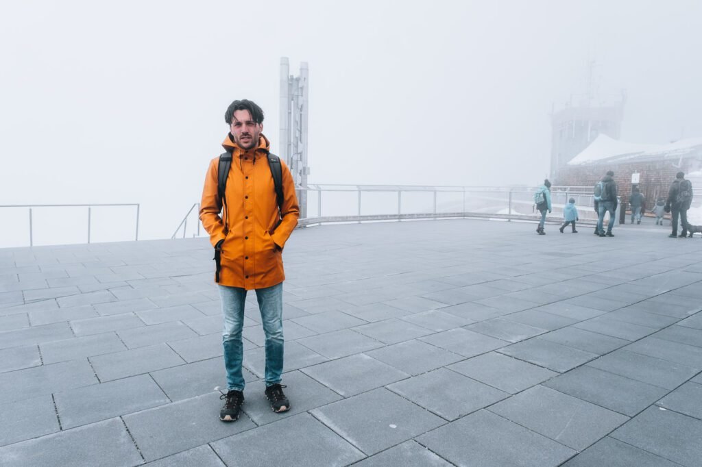 Zugspitze view with clouds