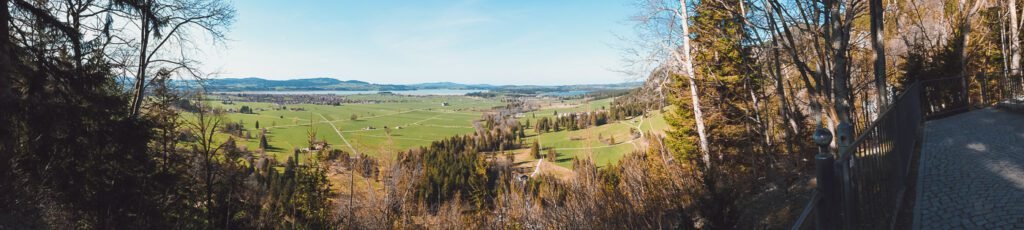 view on top of Neuschwanstein castle