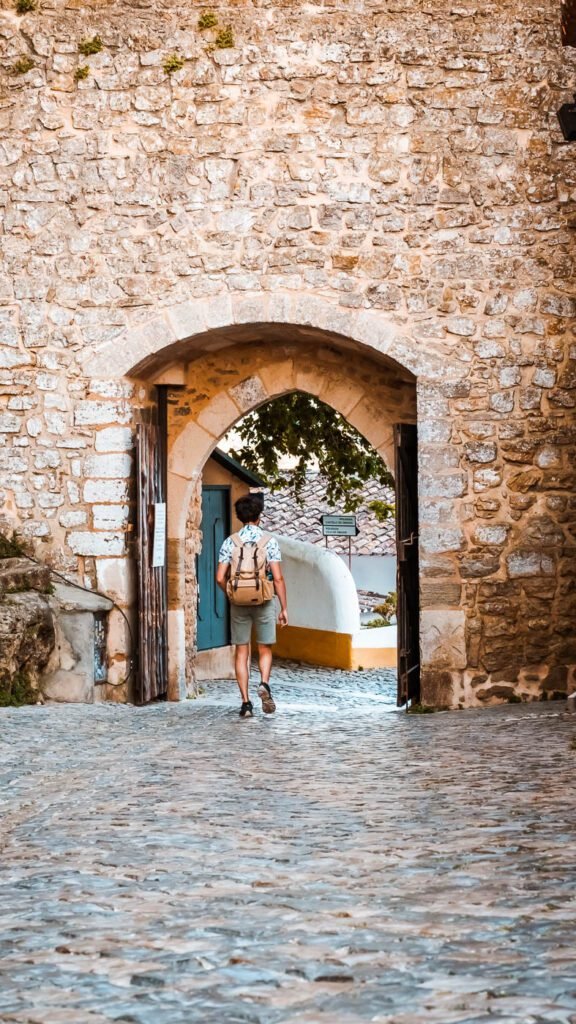 Obidos walking through gate