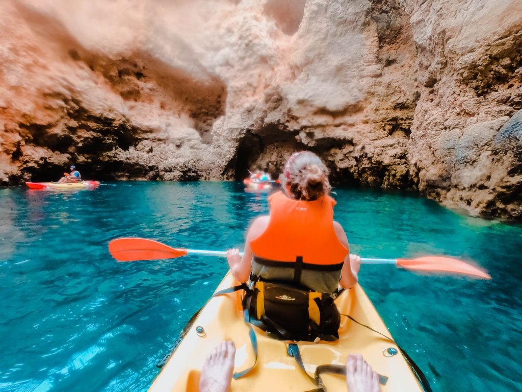 Kayaking and cave tour