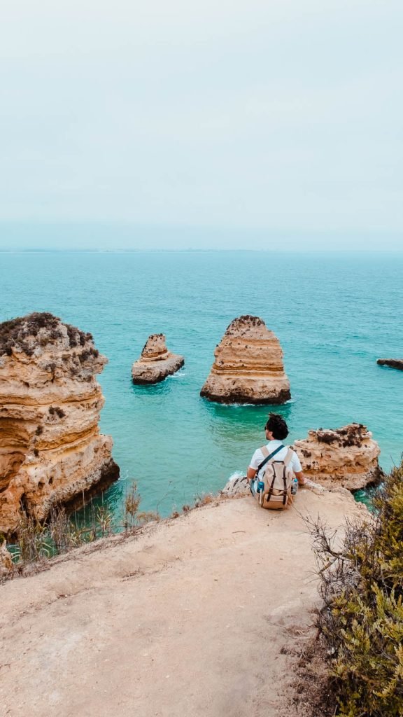 Praia de Marinha beach